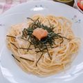 ひぴたま's cooksnap of when they made 材料5つ♡簡単絶品豆乳明太クリームパスタ.