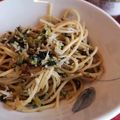 nonkomomo's cooksnap of when they made 野沢菜＆しらすの和風スパゲッティ.