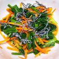 のり子のおかず♪'s cooksnap of when they made 小松菜と人参の彩りナムル.