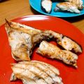 1655's cooksnap of when they made カンパチカマの塩焼き.