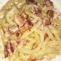 dual's cooksnap of when they made レンチンで鍋いらず！カルボナーラ風うどん.