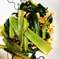 PぴーPちゃん's cooksnap of when they made 野菜嫌いな旦那も（笑）小松菜ごま油炒め.