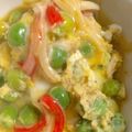 クックT89K5L☆'s cooksnap of when they made グリーンピースの卵とじ.