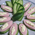 わん吉の母's cooksnap of when they made 簡単おつまみ★おさかなソーセージきゅうり.