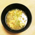take♪aki♪'s cooksnap of when they made キャベツと卵のお味噌汁.