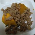 みかん2017's cooksnap of when they made カボチャとひき肉の甘辛炒め.