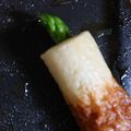 tabledake's cooksnap of when they made アスパラと竹輪の丸太棒てりやき♪.