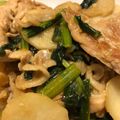 かな☆'s cooksnap of when they made 豚肉と里芋のにんにく炒め.