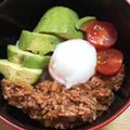 お弁当JD's cooksnap of when they made ハンバーグ成型なしロコモコ風 ベジボウル.
