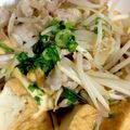 大阪のちゃーちゃん's cooksnap of when they made 豚ともやしの鶏ガラポン酢炒め.