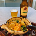 momoetsu's cooksnap of when they made カブと厚揚げのそぼろ煮.