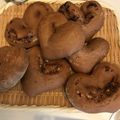 ゆみクックパッド's cooksnap of when they made ★ハート no チョコパン★.