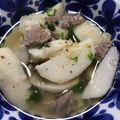 Faiza's cooksnap of when they made 牛肉と里芋のスープ煮.