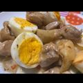 meruko61's cooksnap of when they made 鶏肉と茹で玉子のスイチリマヨネーズ和え。.
