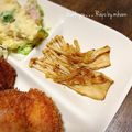 GoGo島みかん's cooksnap of when they made キノコ星人のエノキのごま油揚げ.