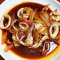 おうちゃん母さん's cooksnap of when they made [韓国料理]甘辛イカ丼오징어덮밥.