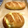 ジュナとユキのママ♪'s cooksnap of when they made 捏ねずに 冷蔵庫長時間発酵 フランスパン.