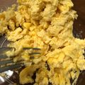後ろの正面's cooksnap of when they made 離乳食♡レンジで簡単炒り卵.
