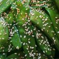 クックX6LNW0☆'s cooksnap of when they made レンジで簡単☆きぬさやナムル。.