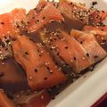 黒めんぼう's cooksnap of when they made 旨っ！丼にもお酒にも☆簡単サーモンの漬け.