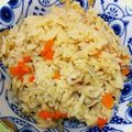 みかかめ's cooksnap of when they made にんじんとちりめんじゃこの炊き込みご飯.
