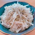 ☆３匹の子ぶた☆'s cooksnap of when they made 大根大量消費カリカリじゃこと大根のナムル.