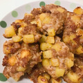 R★Hママ♥'s cooksnap of when they made さつま芋と鶏ひき肉の落とし揚げ(＾ｰ^).
