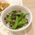 おっちむ＊'s cooksnap of when they made スナップエンドウのサッと炒めツナ＆塩昆布.