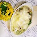 STimeBlues's cooksnap of when they made ホタテとほうれん草のマヨグラタン.
