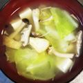 ムーミン☆ママ's cooksnap of when they made キャベツ＆豆腐＆しめじの味噌汁.