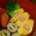 くまさんのお友達's cooksnap of when they made ◆レンジで簡単◆かにかま卵焼き.