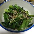 みー３２'s cooksnap of when they made 中華風♡簡単♪小松菜の海苔和え♫.
