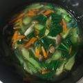 0toyo's cooksnap of when they made 青梗菜の中華スープ.