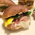 さくらこだよ。's cooksnap of when they made 生ハムと玉ねぎで簡単バゲットサンド.