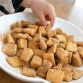 ❀あいちゃん❀'s cooksnap of when they made こどものおやつに！簡単きな粉食パン.