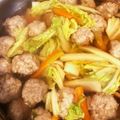 ライナス犬's cooksnap of when they made 鶏団子と白菜のあったかスープ 春雨入り.