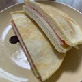 ゆりはるみ♡'s cooksnap of when they made 簡単、美味しいホットケーキサンド。.