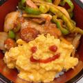 myanwoo's cooksnap of when they made 簡単ランチ♪オムナポ丼.