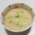 もぐ・ω・くま's cooksnap of when they made えのき茸の味噌ジンジャースープ♡.