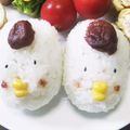 ももちゃんパンダ's cooksnap of when they made 簡単かわいいキャラ弁☆ニワトリおにぎり.
