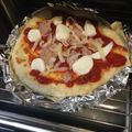 02byMK's cooksnap of when they made ＊魚焼きグリルで簡単！石窯風ピザ＊.