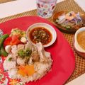 megu4888's cooksnap of when they made 炊飯器で簡単に！本格タレでカオマンガイ.