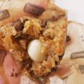 パピちゃん♥️'s cooksnap of when they made 中華ちまき～栗&うずら、竹の皮は代用で♪.