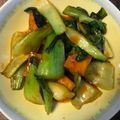 R2016's cooksnap of when they made チンゲン菜と厚揚げのピリ辛炒め.