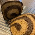 フランスパンパン's cooksnap of when they made ブラックココア～二色ホロ苦カフェオレパン.
