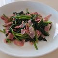 のんびーの's cooksnap of when they made ほうれん草とベーコンのガーリック炒め.