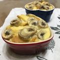 RED☆boots's cooksnap of when they made ☆パン耳でバナナパンプディング☆.