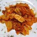 ちーちゃん★ママ's cooksnap of when they made ささみとじゃが芋とキャベツのキムチ炒め♡.