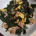 細雪里's cooksnap of when they made 濃厚おかず☆わかめと豚肉のみそマヨ炒め.