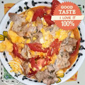 月✳Iris's cooksnap of when they made 簡単メインおかず！トマトと卵の炒め物.